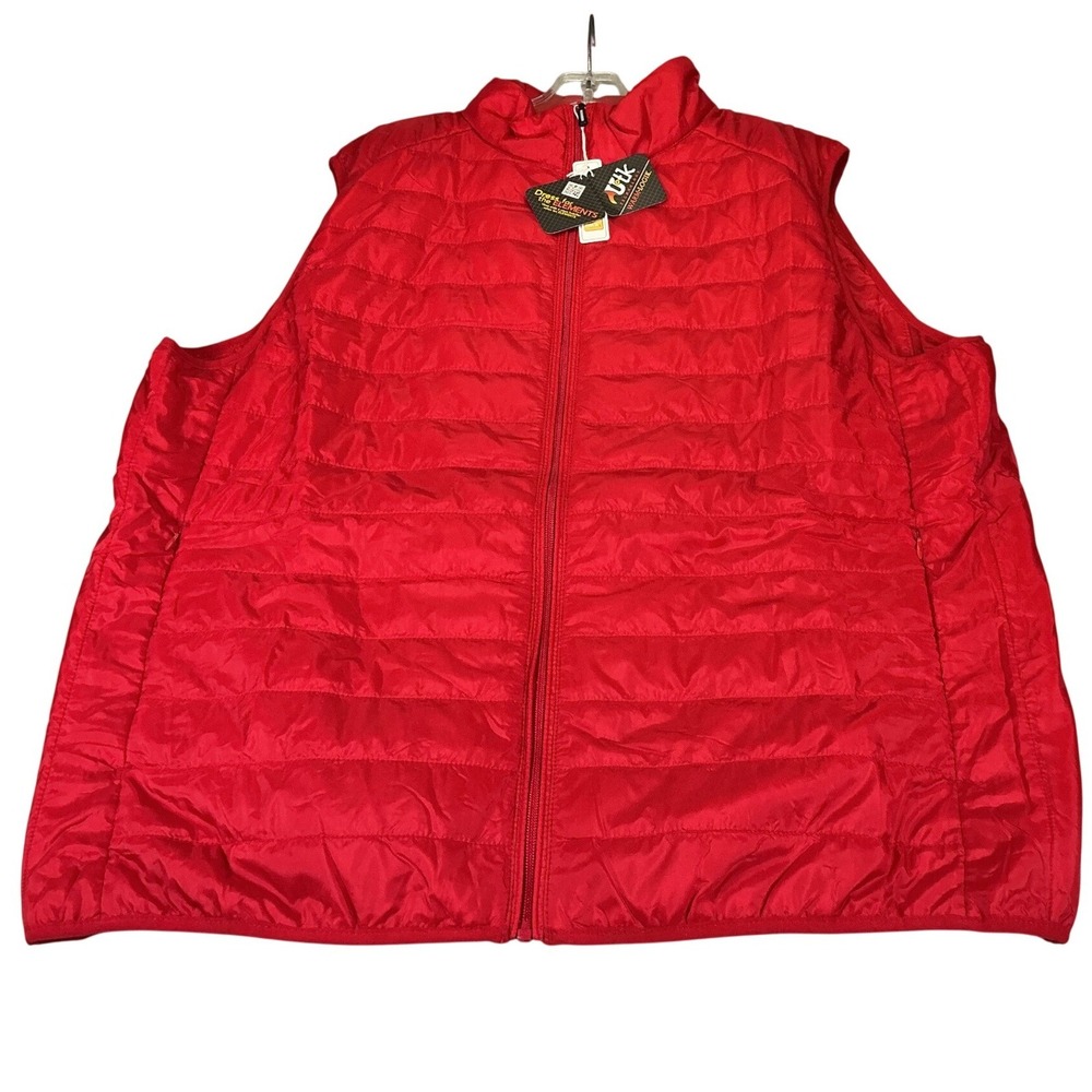 Core 365 Mens XL Red Utk Warm Logik Puffer Vest Water Resistant Packable New‎